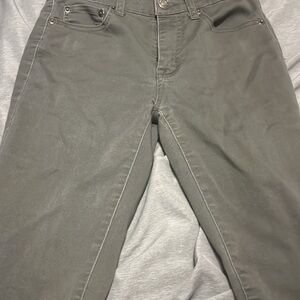 Olive Green Casual Pants